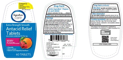 Signature care Extra Strength Smooth Antacid 포장