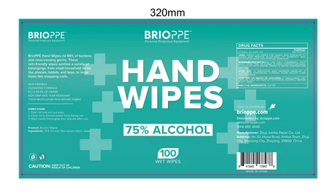 ALCOHOL WIPES 포장