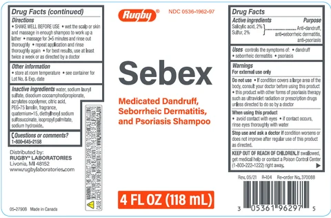 SebexAntidandruff, anti-seborrheic dermatitis, anti-psoriasis 포장