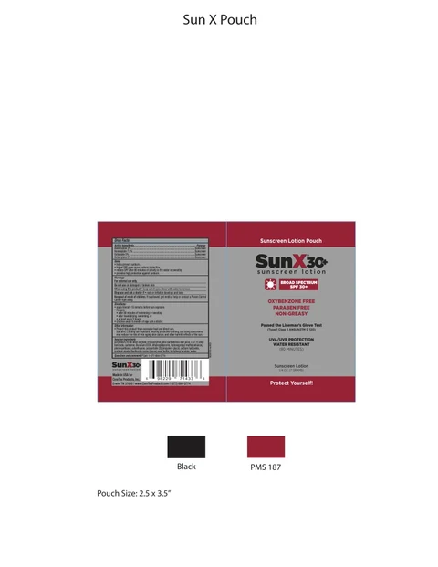 sunxlotion pouch