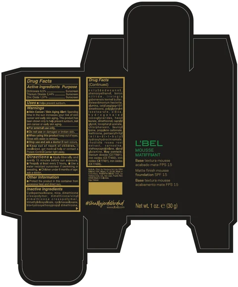 LBEL MOUSSE MATIFFIANT MATTE FINISH MOUSSE FOUNDATION SPF 15 Claire 1/Beige / LBEL MOUSSE MATIFFIANT MATTE FINISH MOUSSE FOUNDATION SPF 15 Claire 2/ Beige / LBEL MOUSSE MATIFFIANT MATTE FINISH MOUSSE FOUNDATION SPF 15 Claire 3/ Beige / LBEL MOUSSE MATIFFIANT MATTE FINISH MOUSSE FOUNDATION SPF 15 Claire 4/ Beige / LBEL MOUSSE MATIFFIANT MATTE FINISH MOUSSE FOUNDATION SPF 15 Medium 5/ Beige / LBEL MOUSSE MATIFFIANT MATTE FINISH MOUSSE FOUNDATION SPF 15 Medium 6/ Beige / LBEL MOUSSE MATIFFIANT MATTE FINISH MOUSSE FOUNDATION SPF 15 Medium 7/ Beige / LBEL MOUSSE MATIFFIANT MATTE FINISH MOUSSE FOUNDATION SPF 15 Obscure 8/ Beige / LBEL MOUSSE MATIFFIANT MATTE FINISH MOUSSE FOUNDATION SPF 15 Obscure 9/ Beige packaging