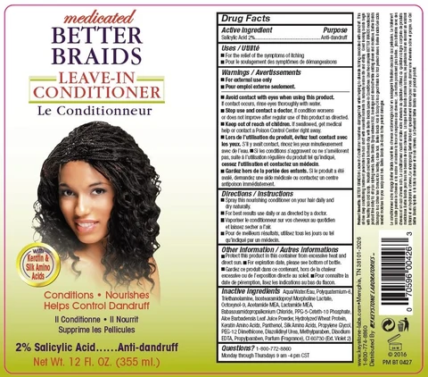 Better Braids Medicated Leave in ConditionerMedicated 포장