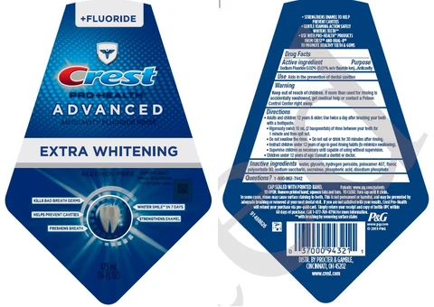 Crest Pro-HealthAdvanced w/Extra Whitening 포장