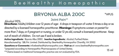 Bryonia Alba packaging