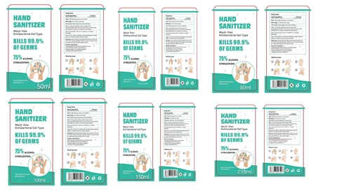 HAND SANITIZER 포장