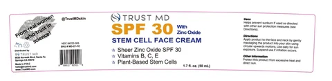 TRUST MD SPF 30 FACECREAM 포장