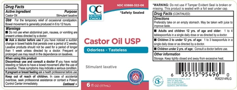Quality Choice Castor Oil 포장