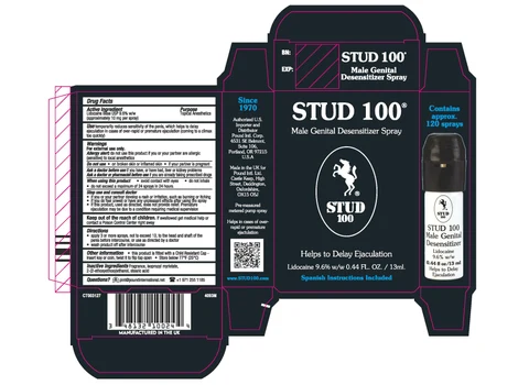 Stud 100 Male Genital Desensitizer packaging