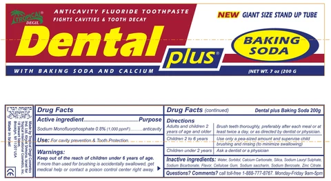 Dental plus Baking Soda 포장