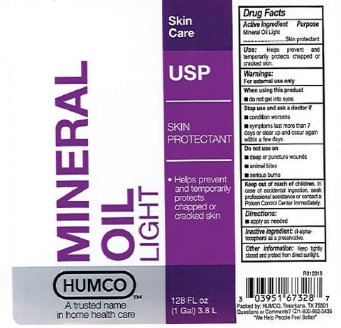 Humco Mineral Oil Light 포장
