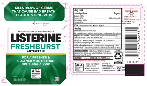 Listerine Freshburst Antiseptic packaging