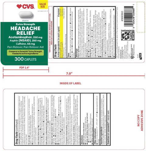 Acetaminophen, Aspirin, Caffeine 포장