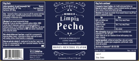 Limpia Pecho packaging