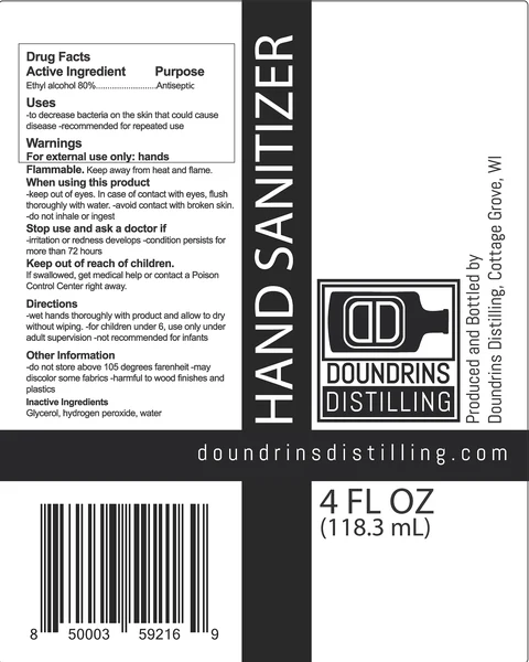 DOUNDRINS DISTILLING HAND SANITIZER 포장