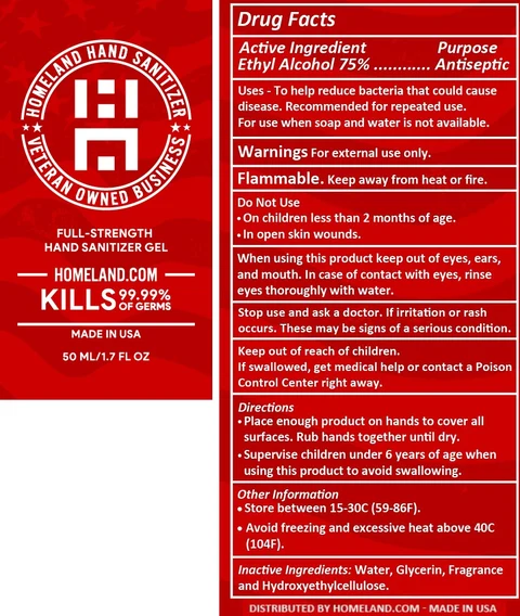 Homeland Full Strength Hand Sanitizer 포장