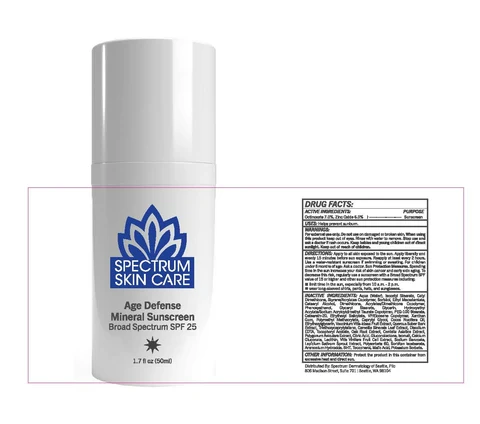 Age Defense Mineral Sunscreen Broad Spectrum SPF 25 packaging