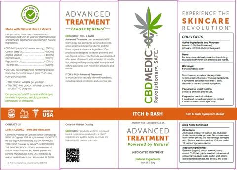 CBDMEDIC Itch and Rash packaging