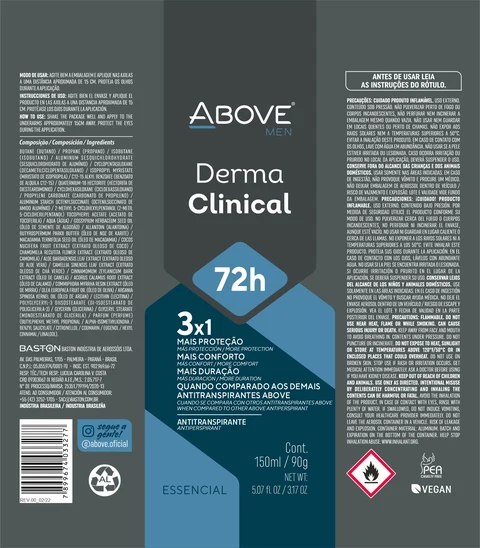 ANTIPERSPIRANT ABOVE DERMACLINICAL MEN 포장