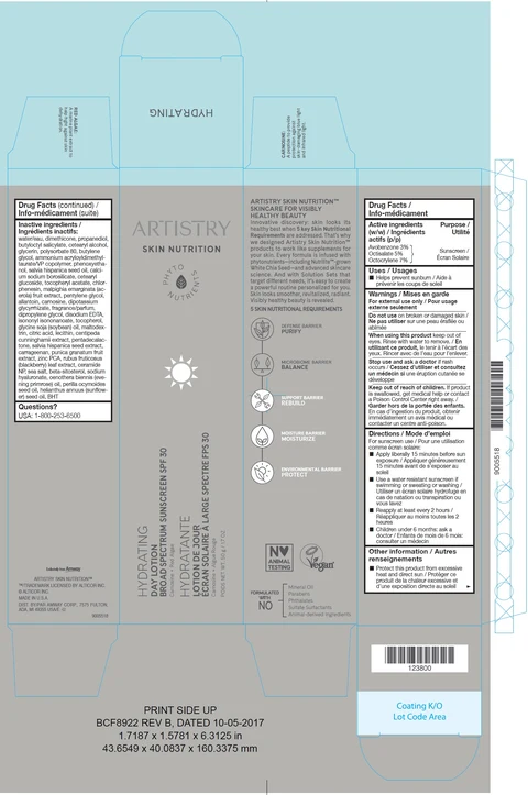 Artistry Skin Nutrition HYDRATING Day 포장