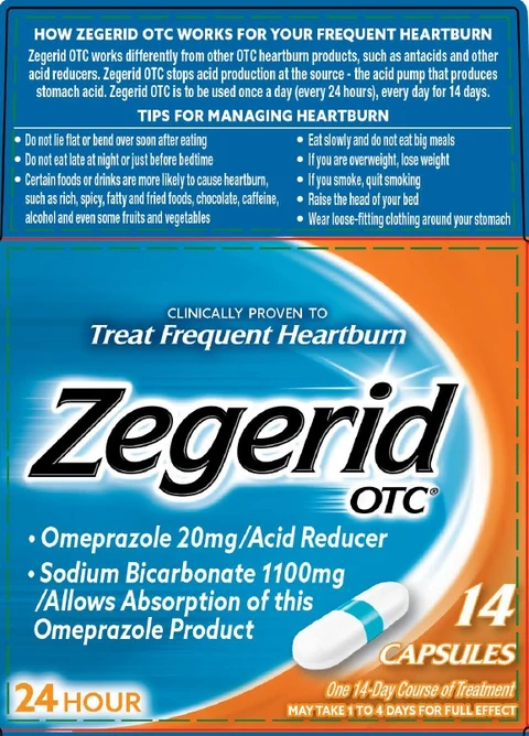 Zegerid OTC 포장