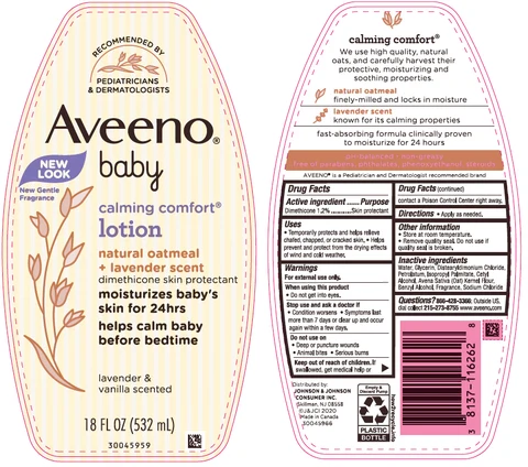Aveeno Baby Calming Comfort 포장