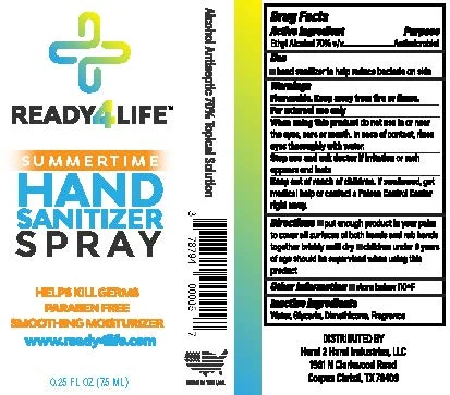 Ready4Life Hand Sanitizer Summertime 포장