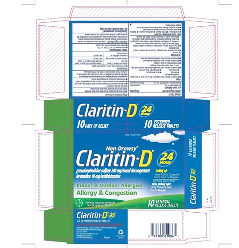Claritin-D24 Hour 포장