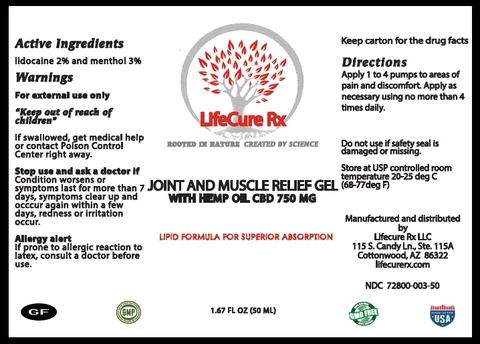 JOINT AND MUSCLE RELIEF 750 mg packaging