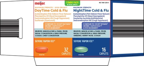 daytime cold and flu nighttime cold and flu 포장