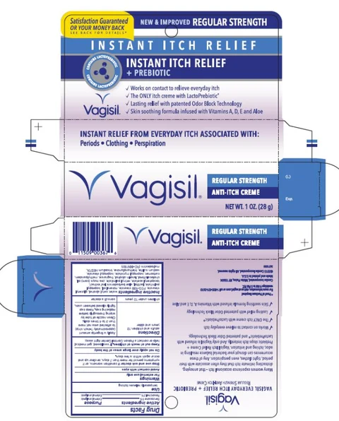 VAGISIL Anti-Itch Creme Regular Strength 포장