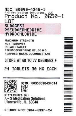 SUDOGEST NASAL DECONGESTANT 포장