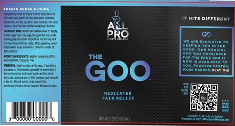 THE GOOMEDICATED PAIN RELIEF 포장