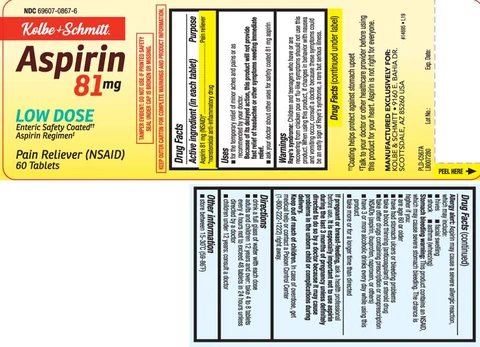 Aspirin 포장