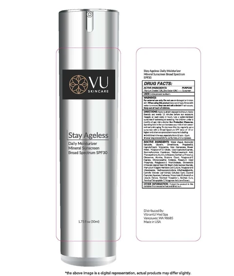Stay Ageless Daily Moisturizer Mineral Sunscreen Broad Spectrum SPF 30 packaging