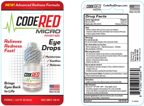 Code Red Eye DropsMicro 포장