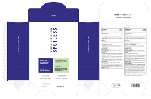 SPOTLESS REGIMEN FOR ACNE, BLEMISHES AND BREAKOUTS / SPOTLESS 30-Day Regimen 포장
