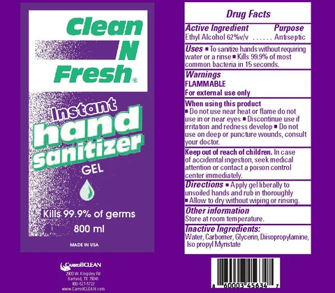 Clean N Fresh Instant Hand Sanitizer Antibacterial 포장
