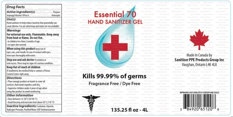Hand Sanitizer packaging