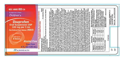 CHILDRENS IBUPROFEN 포장