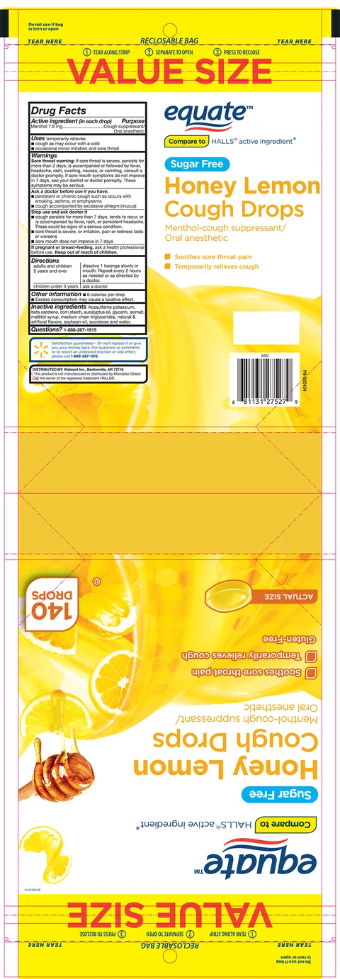 Sugar Free Honey Lemon Cough Drops 포장
