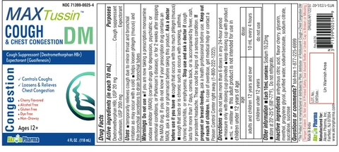 MAX Tussin Cough and Chest Congestion DM packaging