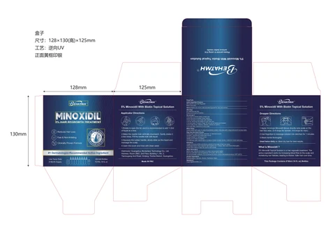 BEHATMH 5% MINOXIDIL HAIR REGROWTH SERUM With Biotin 포장