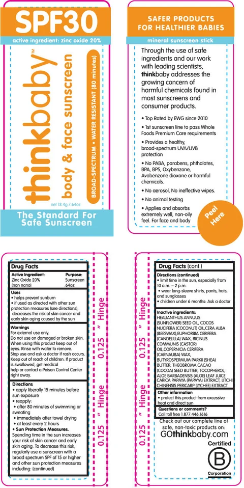 ThinkbabySunscreen SPF 30 packaging