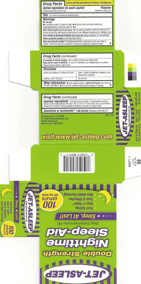 Jet-Asleep Double Strength Night Time Sleep Aid 포장