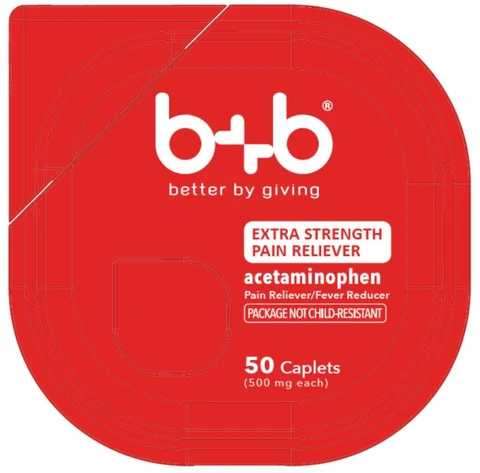Acetaminophen Caplets packaging