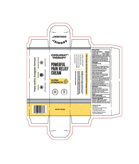 Ultra Strength Topical Pain Relief Cream 포장