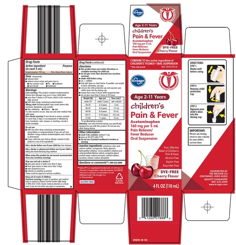 Childrens Pain and Fever packaging