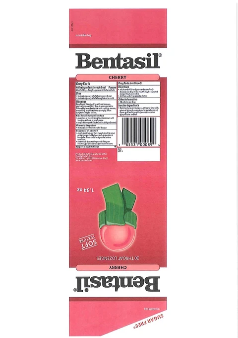 BentasilSUGAR FREE CHERRY SOFT Texture 포장