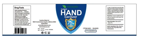 Hocleans Instant Hand Sanitizer 포장