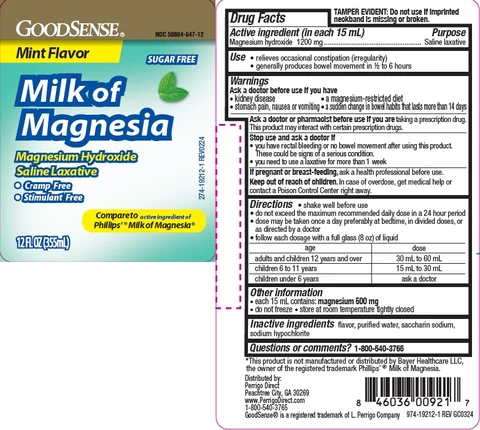 MILK OF MAGNESIA MINT 포장